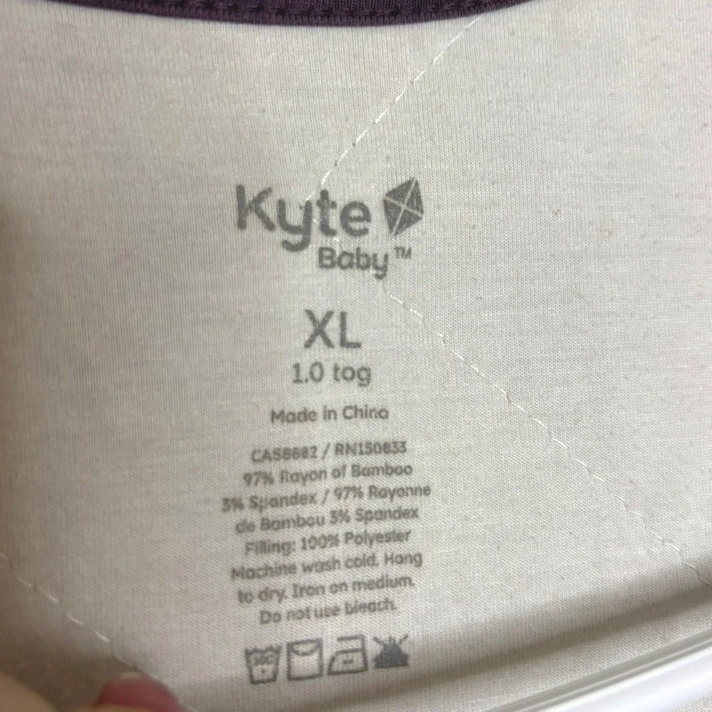 Kyte Baby Bamboo Sleep Bag 1.0 TOG Eggplant Purple XL‎ Wearable Blanket Toddler